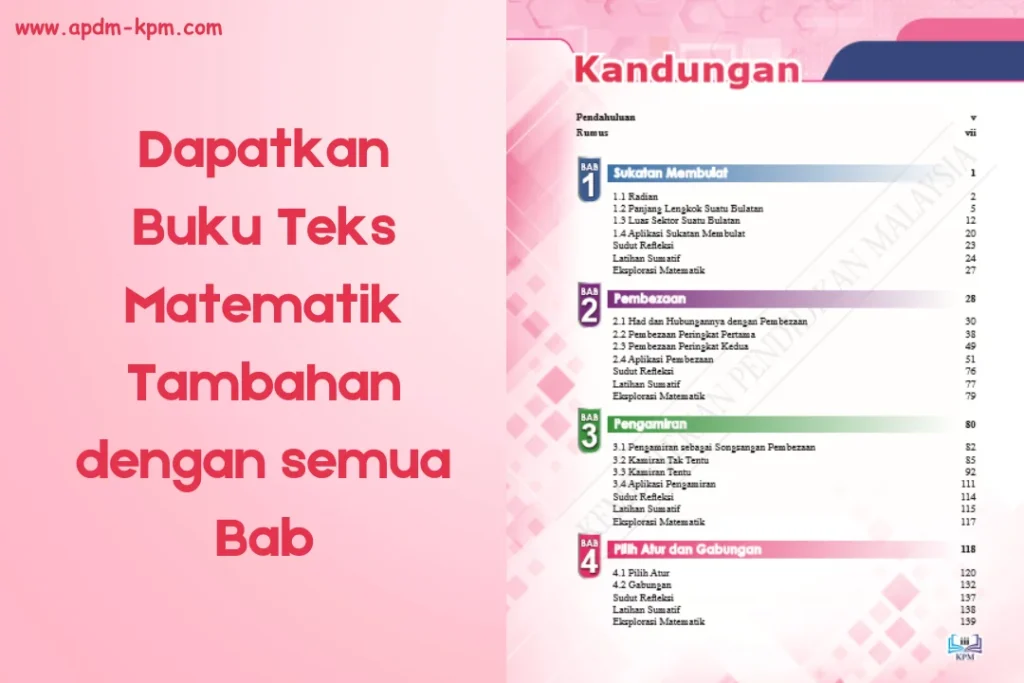 buku teks matematik tambahan tingkatan 5