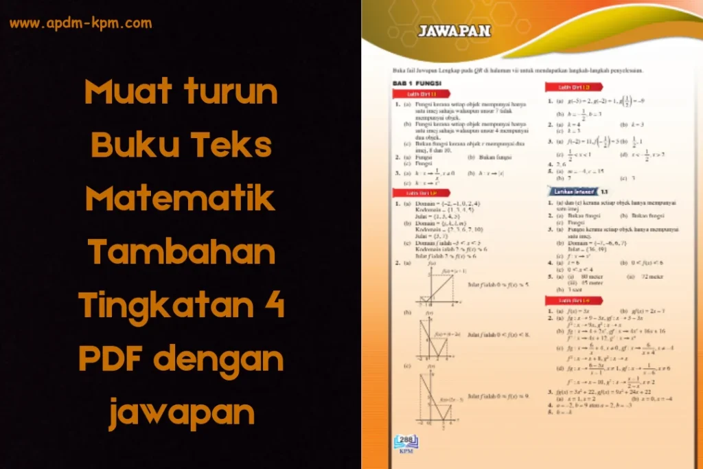 buku teks matematik tambahan tingkatan 4