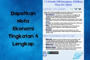 Nota Ekonomi Tingkatan 4