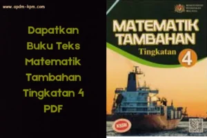 buku teks matematik tambahan tingkatan 4