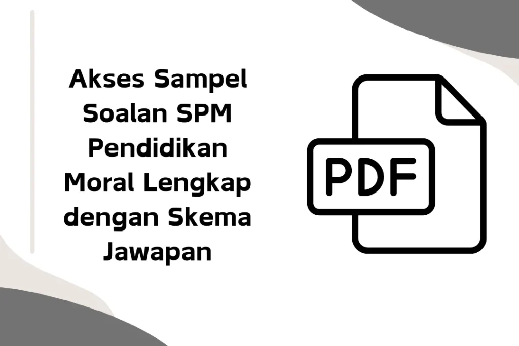 contoh soalan spm pendidikan moral