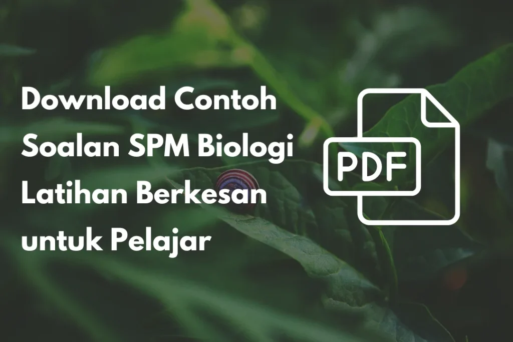 contoh soalan spm biologi