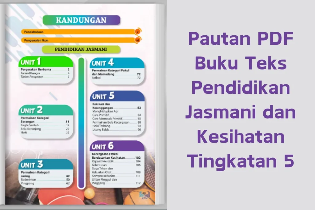 buku teks pendidikan jasmani dan kesihatan tingkatan 5