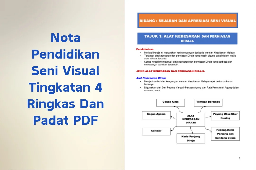 nota pendidikan seni visual tingkatan 4 ringkas dan padat