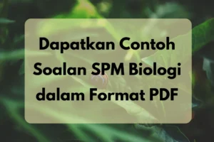 contoh soalan spm biologi