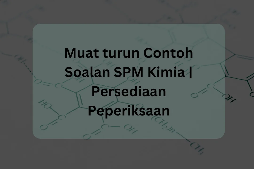 contoh soalan spm kimia