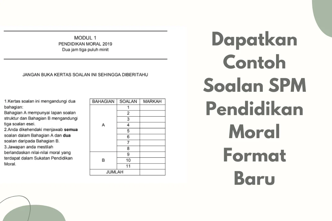 contoh soalan spm pendidikan moral