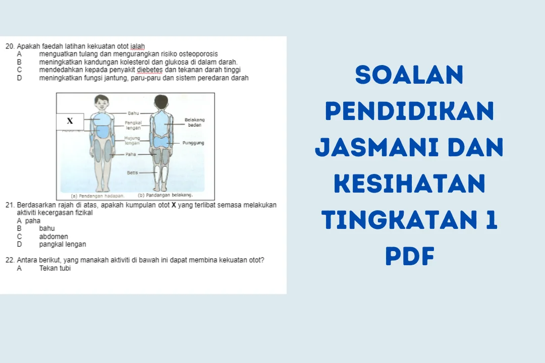 soalan pendidikan jasmani dan kesihatan tingkatan 1