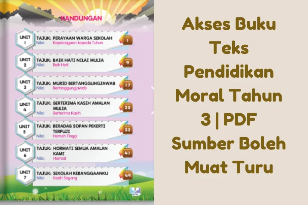 buku teks pendidikan moral tahun 3