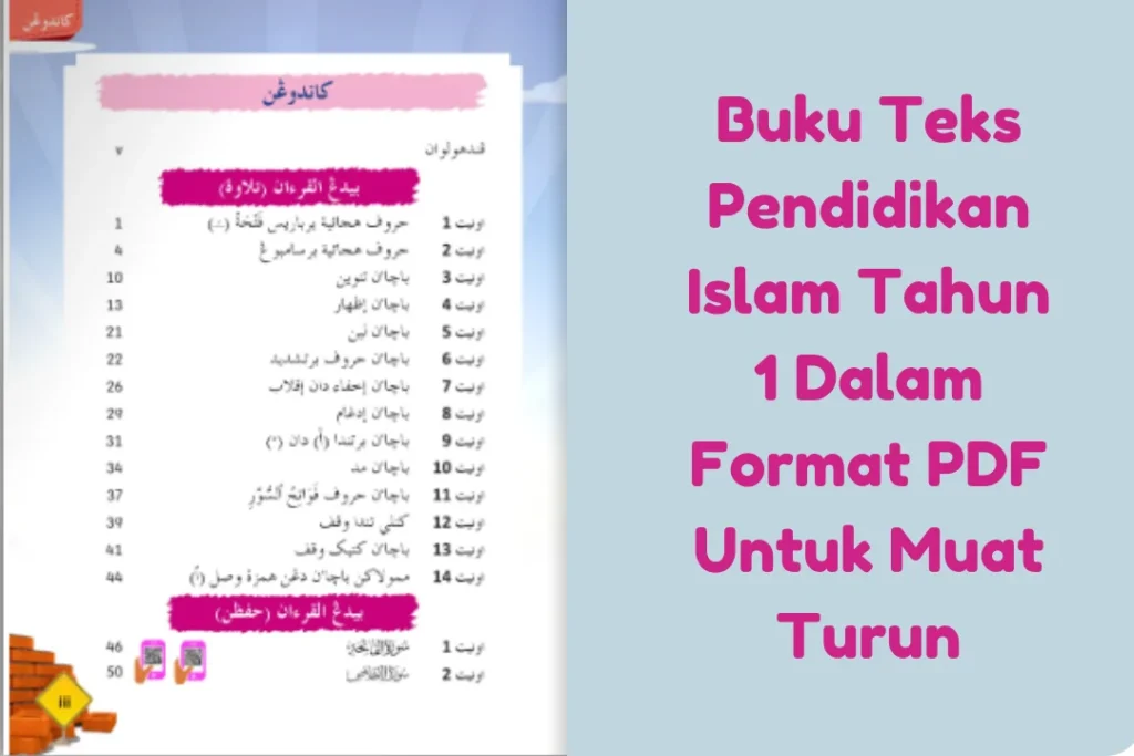 buku teks pendidikan islam tahun 1