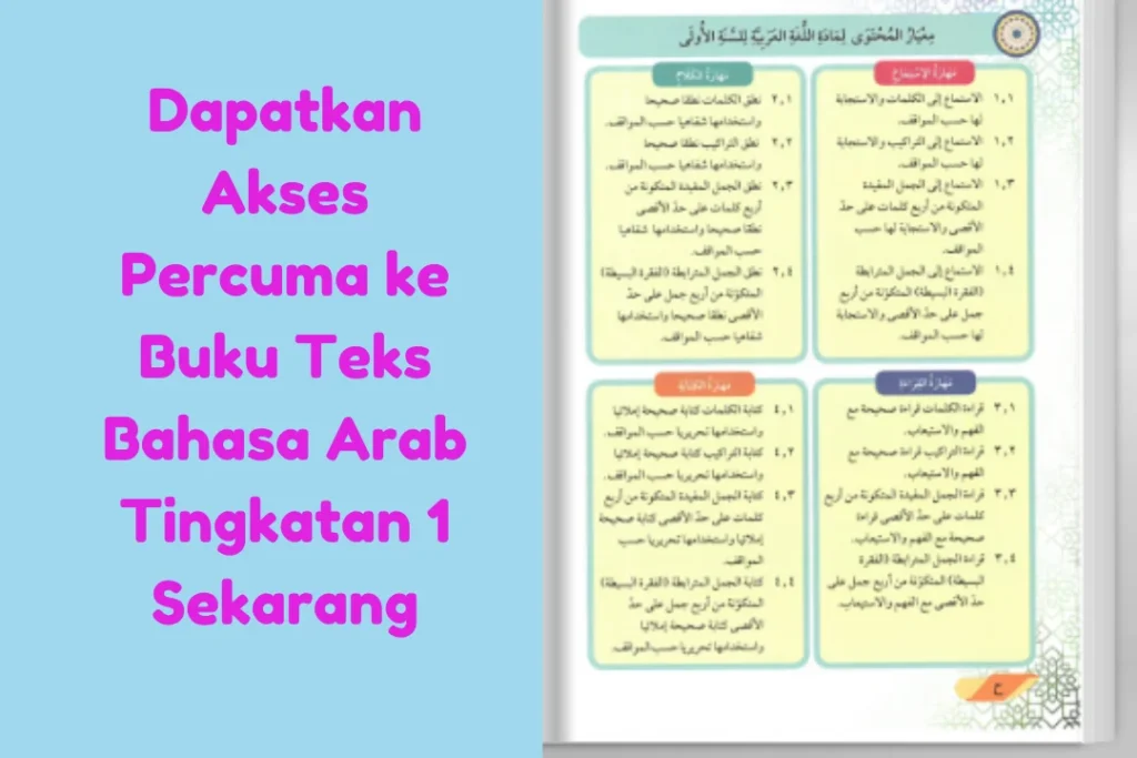 buku teks bahasa arab tingkatan 1