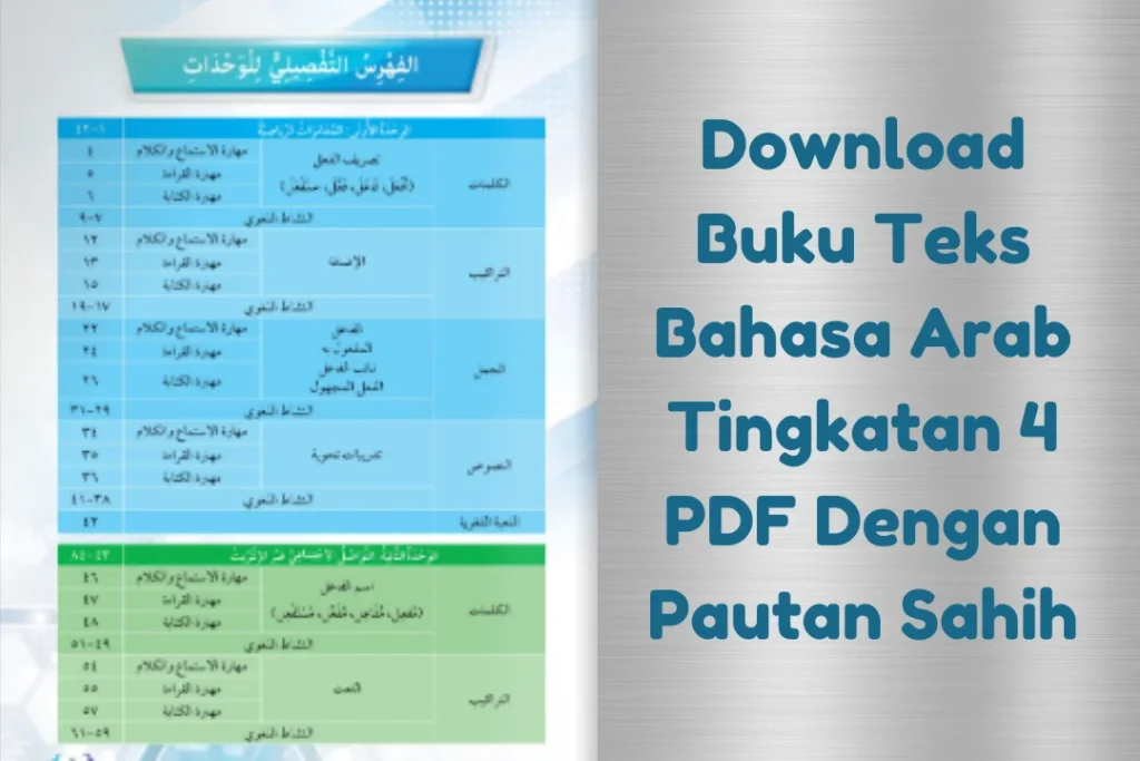 buku teks bahasa arab tingkatan 4