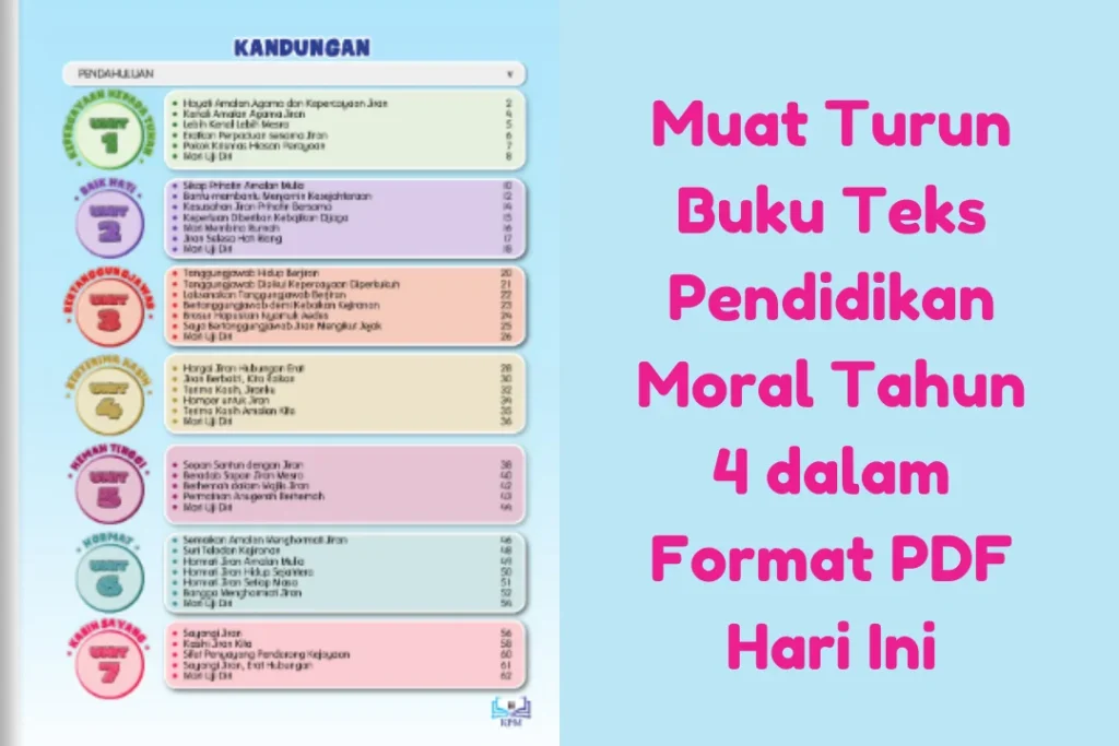 buku teks pendidikan moral tahun 4