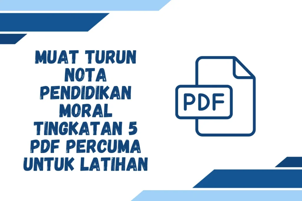 nota pendidikan moral tingkatan 5