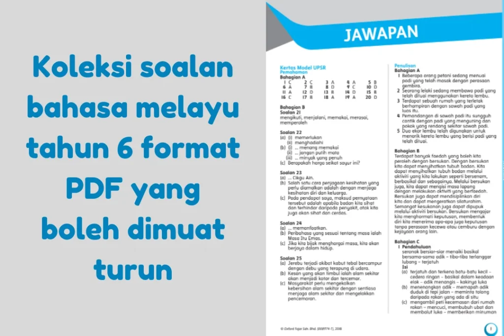 koleksi soalan bahasa melayu tahun 6