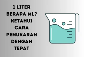 1 liter berapa ml