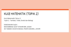 koleksi soalan matematik tahun 3