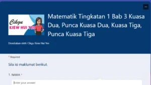 Koleksi Soalan Matematik Tingkatan 1 untuk Pembelajaran Efektif